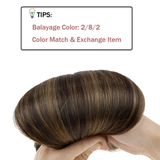 tape in hair extensions balayage brown human hair glue in hair extensions