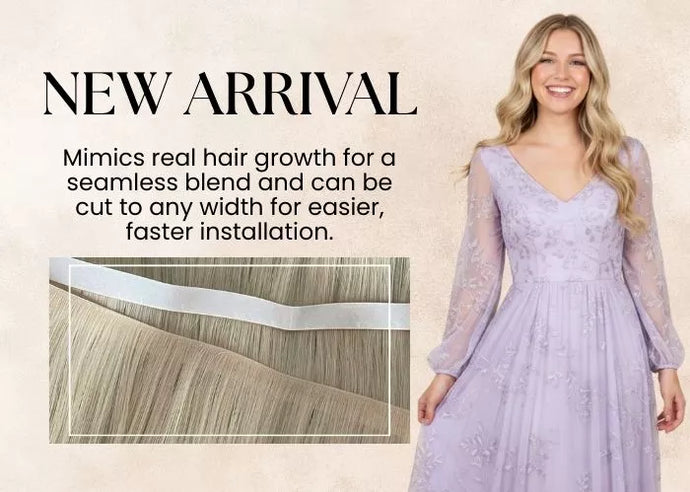 invisible skin weft tape in hair extensions