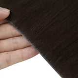 brown hair extensions tape in weft