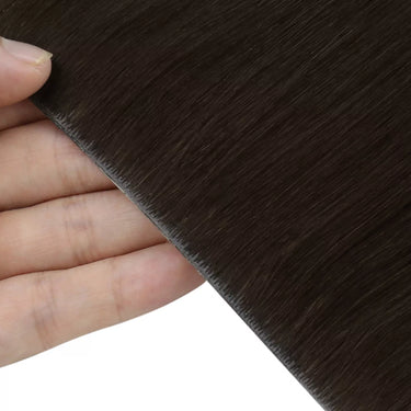 brown hair extensions tape in weft