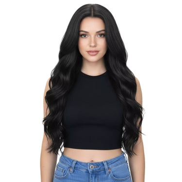 black hair extensions clip in