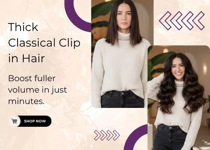 full head clip in hair