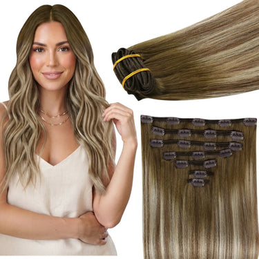 human clip in hair extensions
