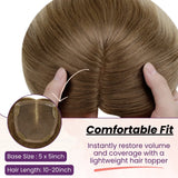 female hair topper for thinning crown