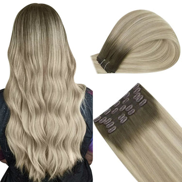 clip in virgin hair extensions balayage hair