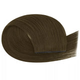 brown hair invisible tape in weft extensions 