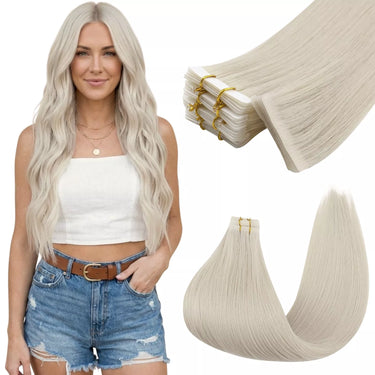 virgin tape in hair extensions white blonde hair extensions