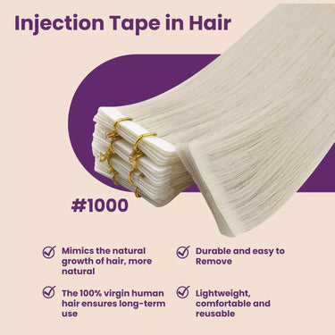 injection tape in hair extensions skin weft invisible hair extensions