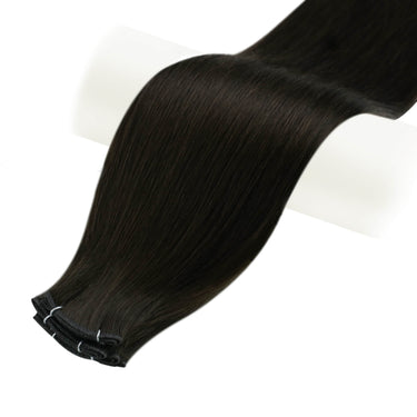 virgin genius weft hair darkest brown