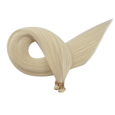 virgin genius weft hair whitest blonde