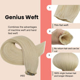 blonde hair extensions invisible weft hair extensions