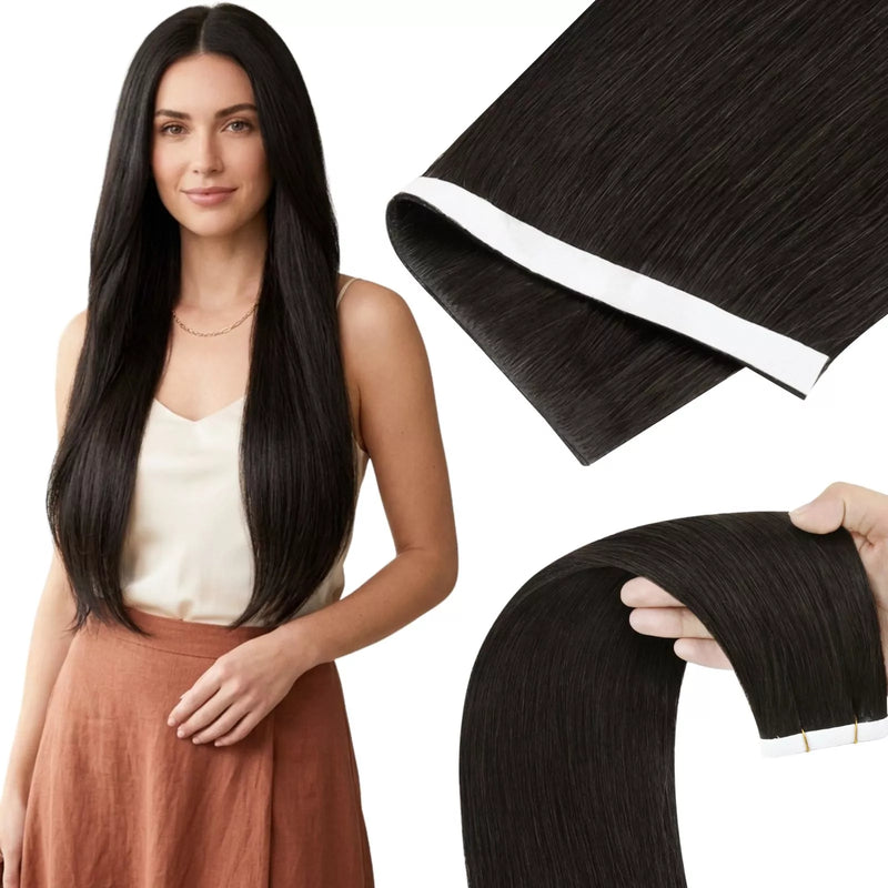 black tape in weft hair extensions