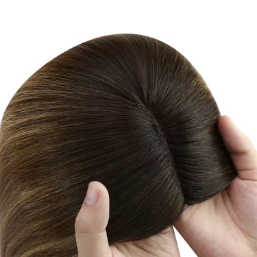 virgin hair topper hair piece for women