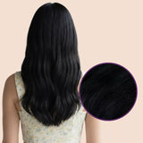 feather weft extensions virgin human hair jet black hair