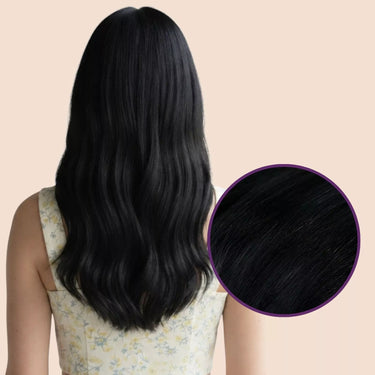 feather weft extensions virgin human hair jet black hair