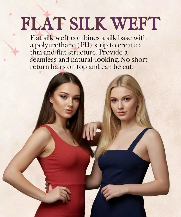 flat weft hair extensions virgin hair