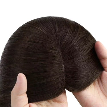 human hair topper for short hair virgin hair