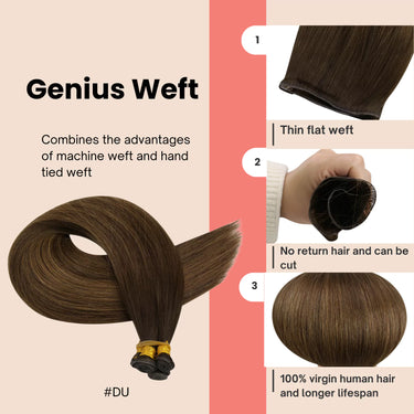 virgin human hair bundles genius weft hair