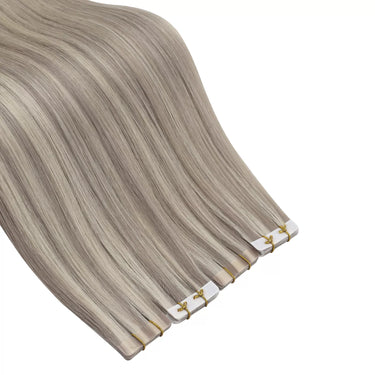 highlight blonde virgin hair tape in extensions