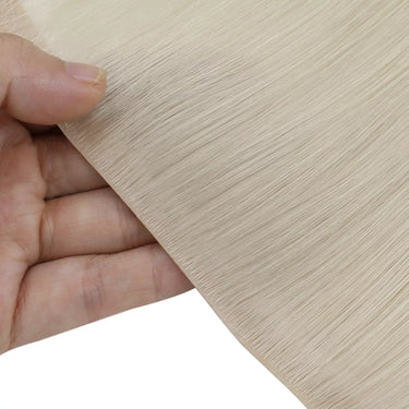 white blonde virgin tape in weft human hair