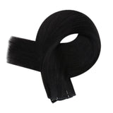 virgin hybrid weft hair extensions