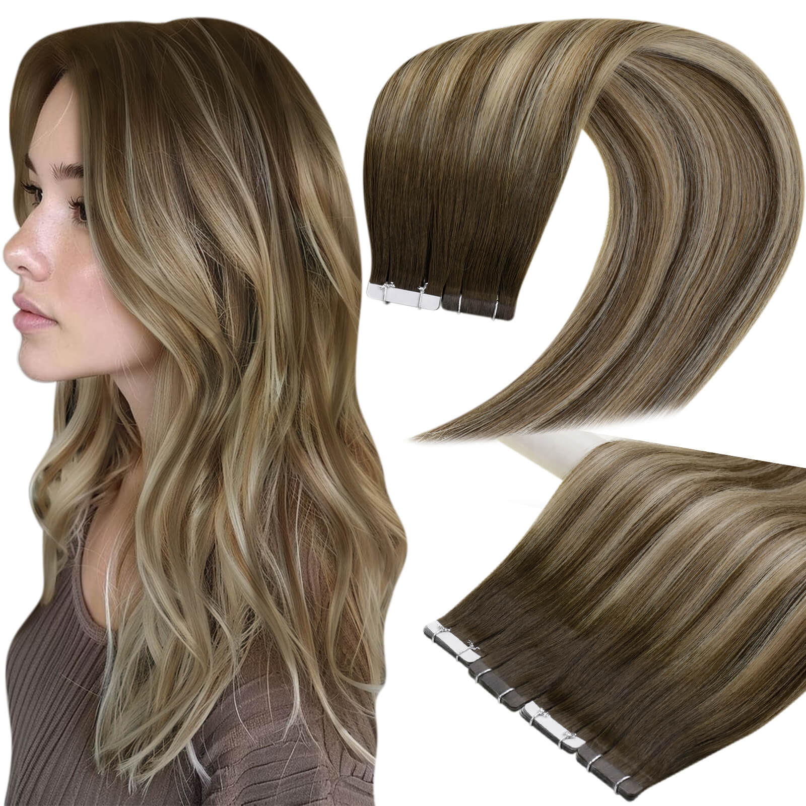 virgin human hair-tape in extensions