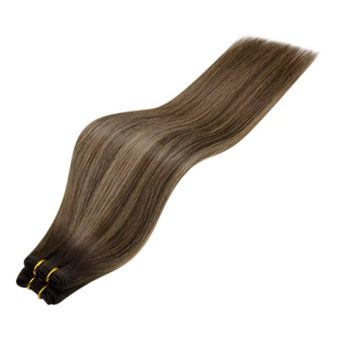 best weft hair extensions balayage brown