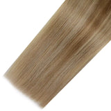 silk smooth machine made hair weft