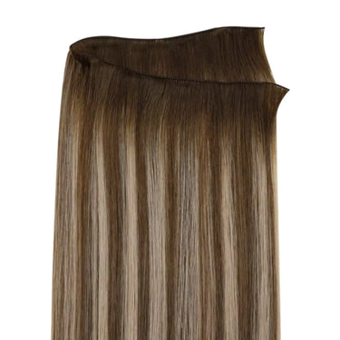 Virign human hair extensions hand tied weft