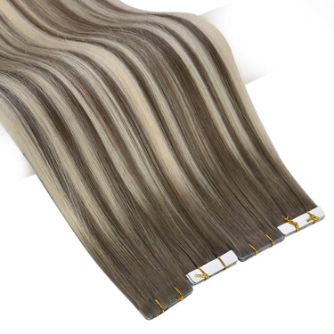 virgin injected tape in hair extensions 