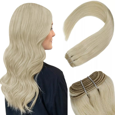 blonde hair extensions weft