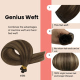 balayage weft hair extensions human hair