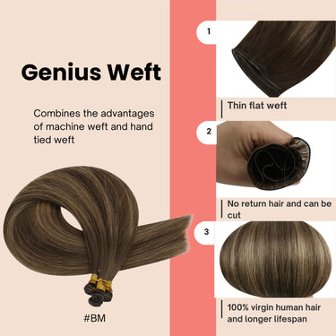 balayage weft hair extensions human hair
