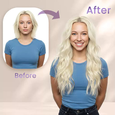 virgin tape in extensions white blonde hair