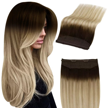 balayage wire hair extensions