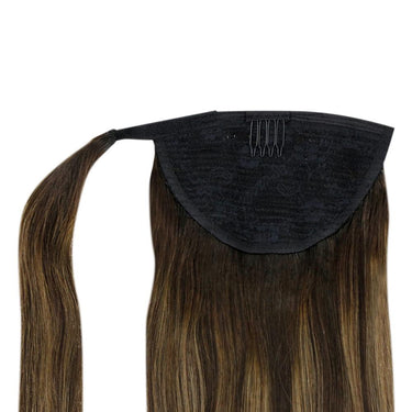 silk smooth hair slicked back ponytail hair extensions