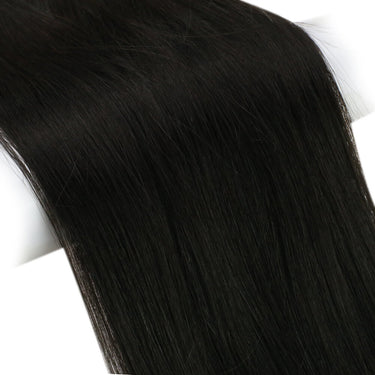Virgin u tip hair extensions black