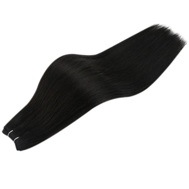 silk smooth machine made hair weft