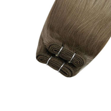 silk smooth machine made hair weft