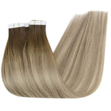real human hair tape in extensions