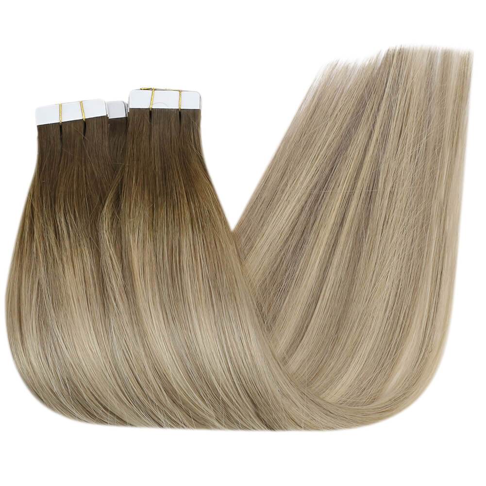 real human hair tape in extensions