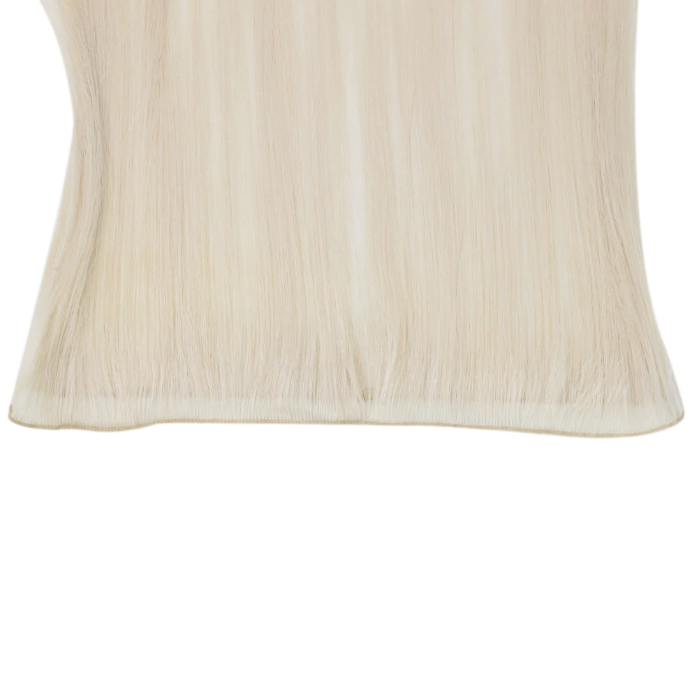 Thin Hand Tied Weft Hair Extensions Blonde