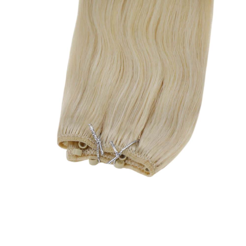Human remy micro beads EZ weft hair extensions