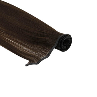 flat silk weft virgin hair