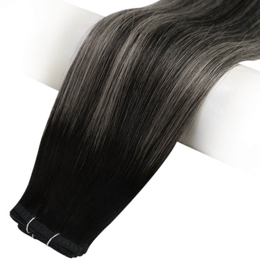 Virgin real human flat silk hair bundle