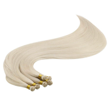 Blonde Hand Tied Weft Hair Extensions
