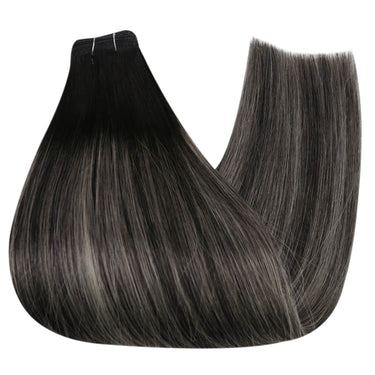 easy to apply flat silk hair weft