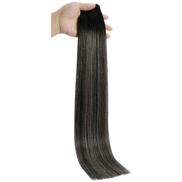 Virgin real human flat silk hair bundle