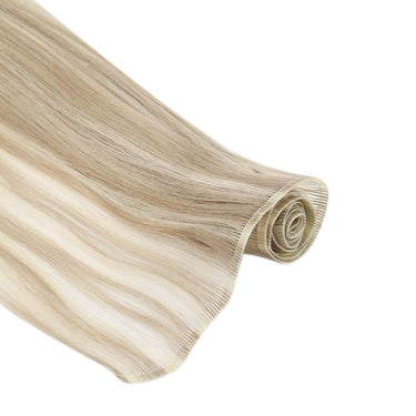 flat weft hair weft extensions  balayage hair extensions
