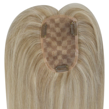 hair topper for women highlight blonde